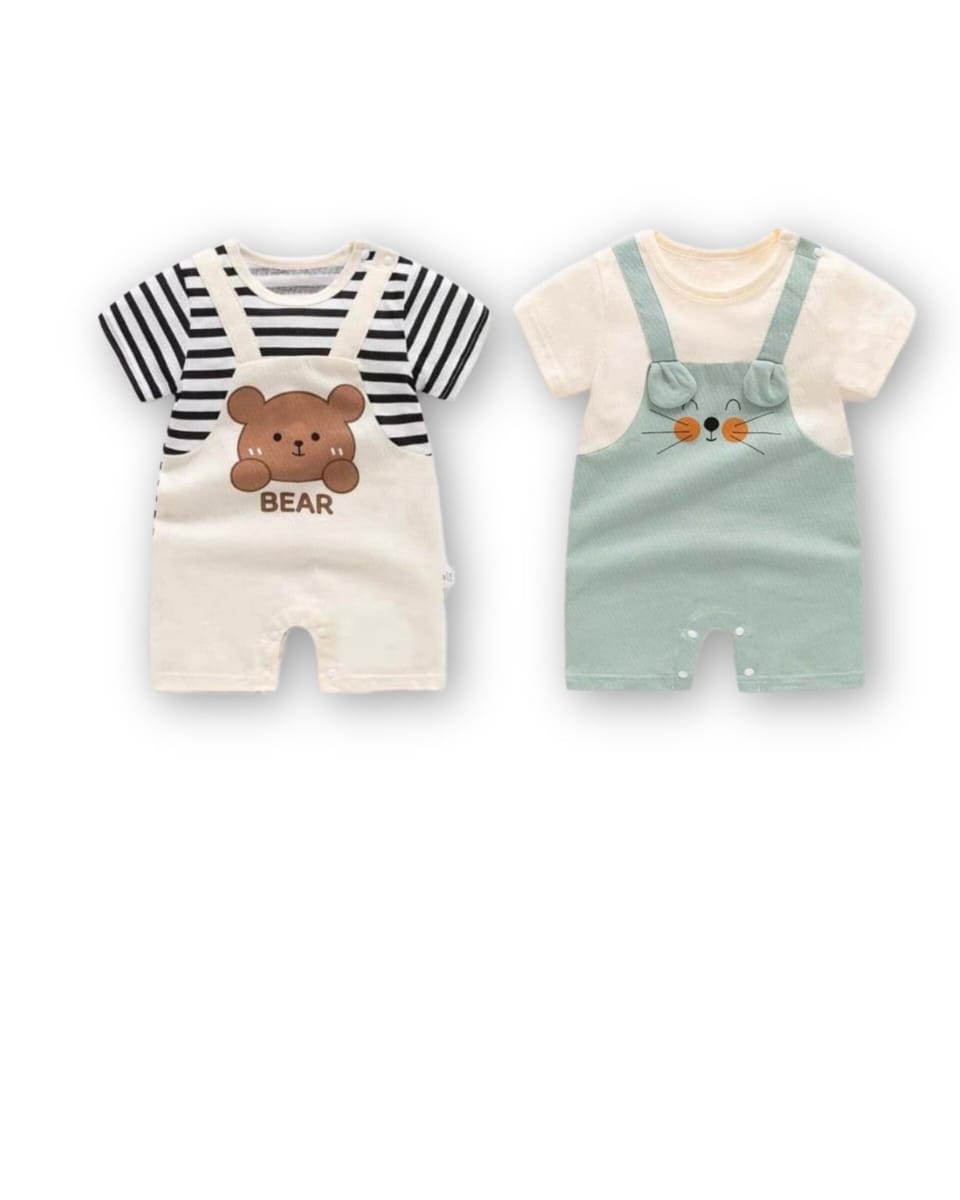 2 PCS Baby Best Adjustable Romper