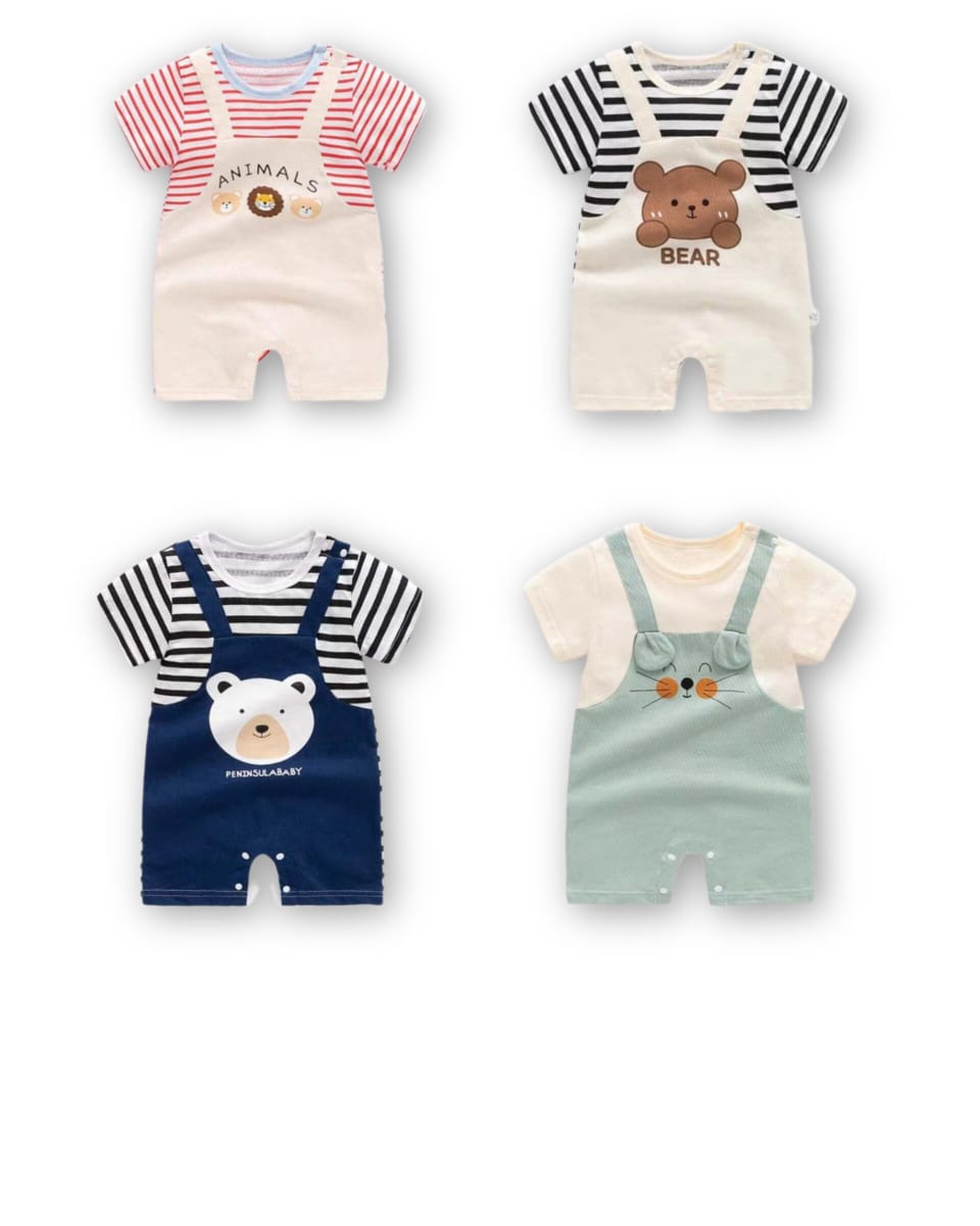 4 PCS Baby Best Adjustable Romper