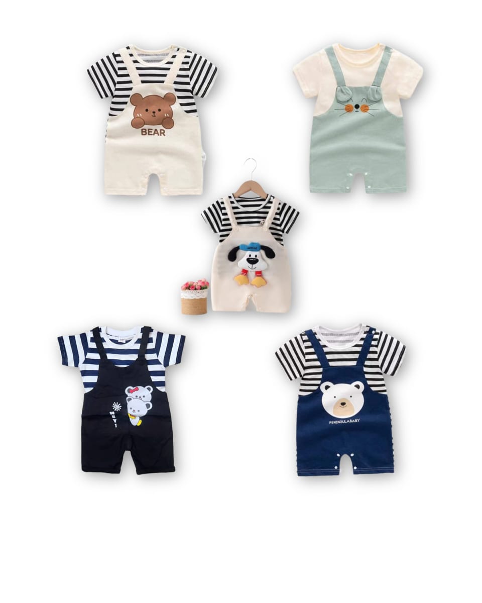 5 PCS Baby Best Adjustable Romper