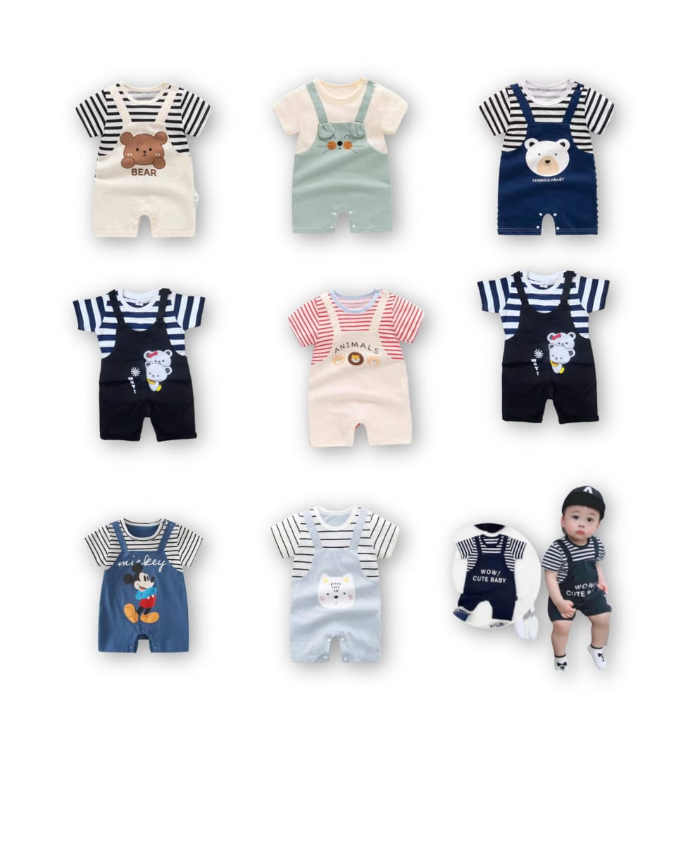 9 PCS Baby Best Adjustable Romper