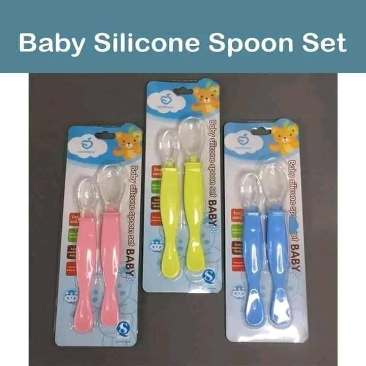 বেবি সিলিকনের চামিচ একসেট