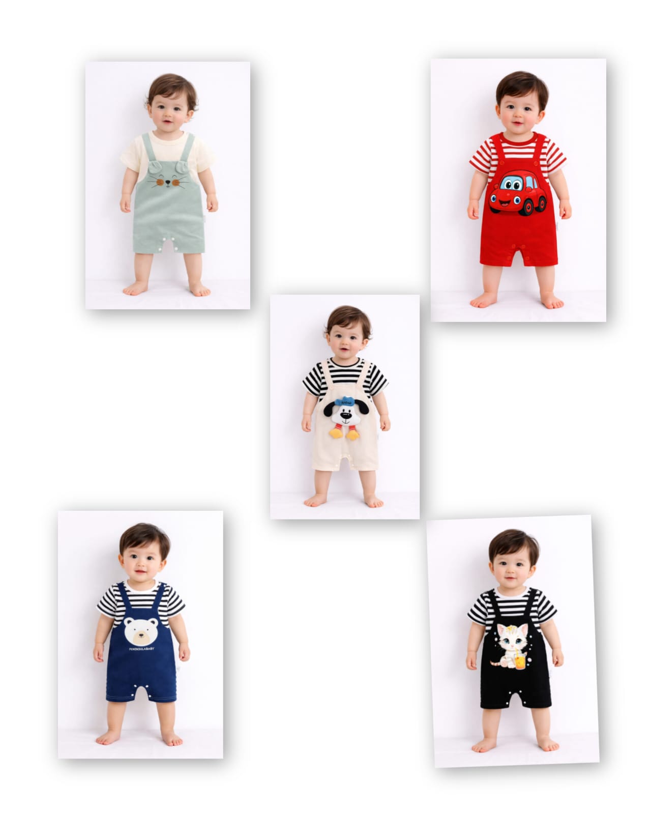 Baby Adjustable Romper 5 pcs combo